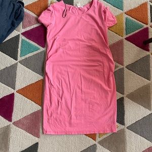 H&M hot pink maternity T-shirt dress